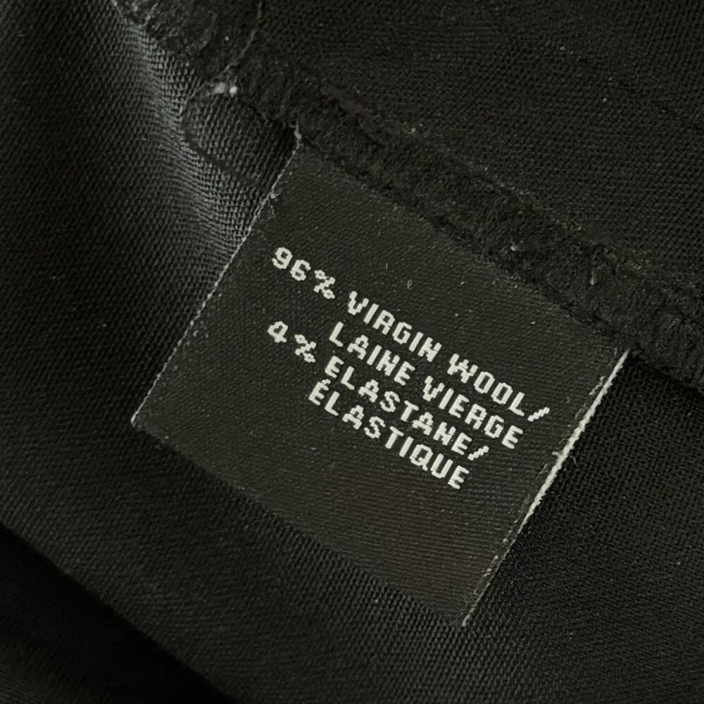 Lafayette 148 New York Womens Black Wool Blend Straight Leg Dress Pants Size 14 - Picture 4 of 7
